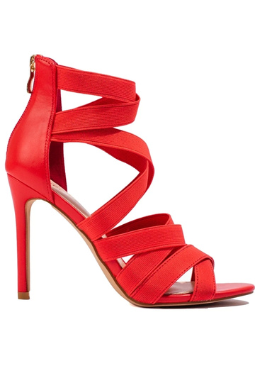 Sandalen met dunne hak...