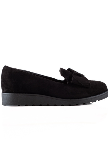 Suède enkellaarsjes met lint