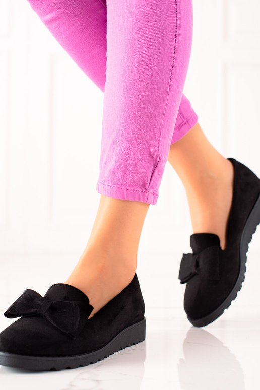 Suède enkellaarsjes met lint