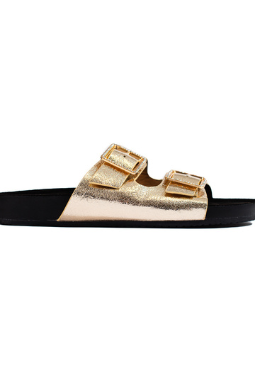 Gouden slippers met...