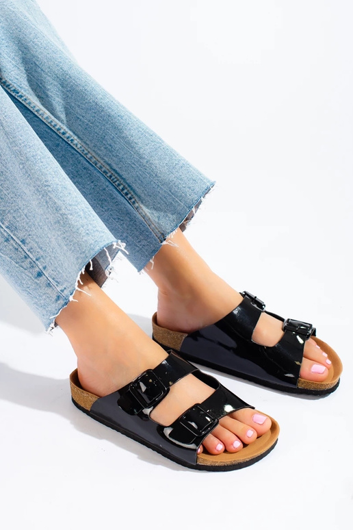 Pantoffels Potocki zwarte kleur