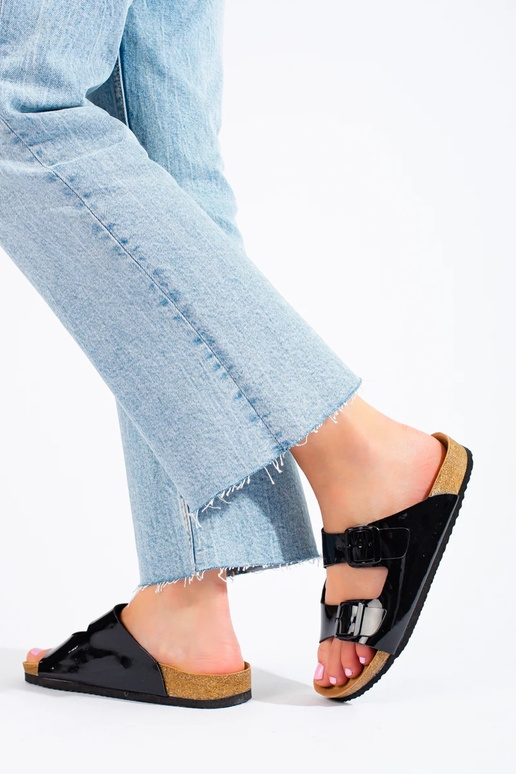 Pantoffels Potocki zwarte kleur