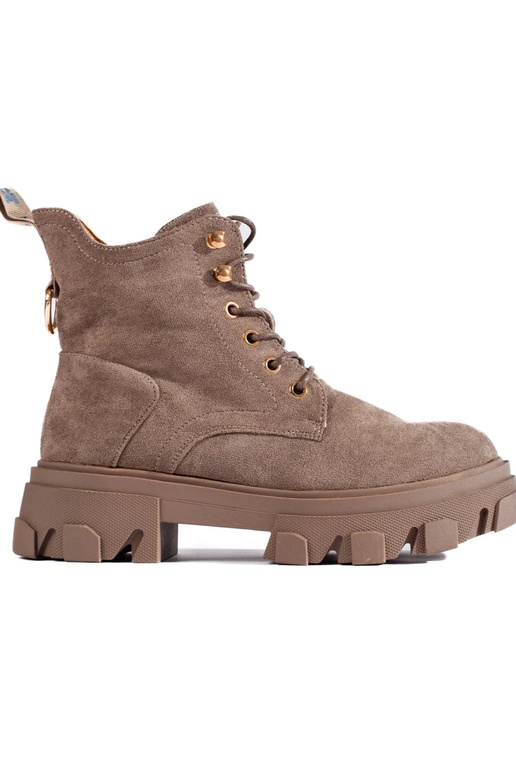 suède damesschoenen met dikke zool