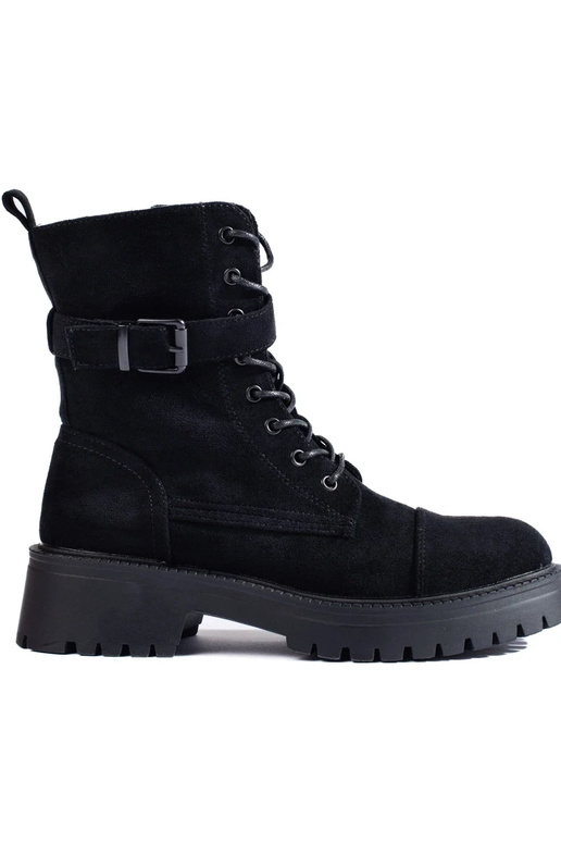 Suède veterboots met gespen