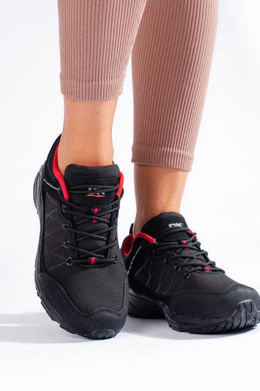 Zwarte en rode waterdichte trekking...