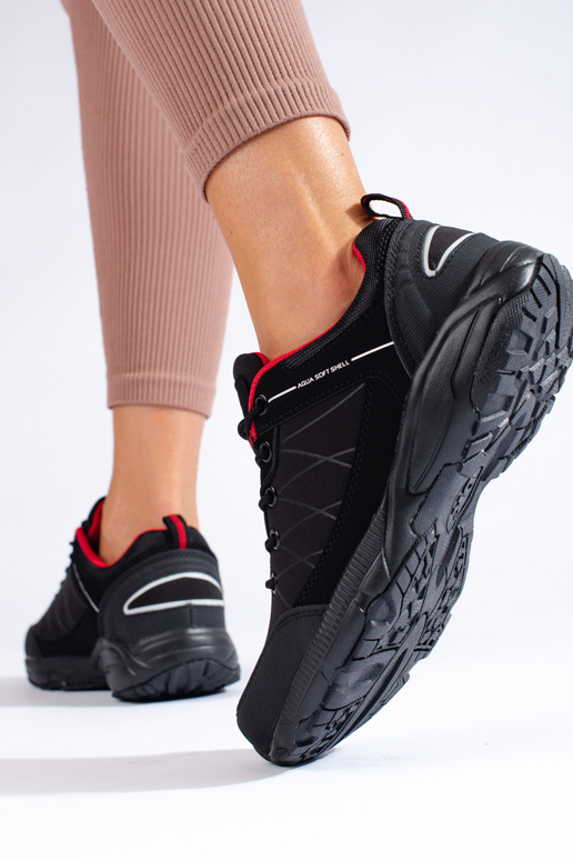 Zwarte en rode waterdichte trekking...