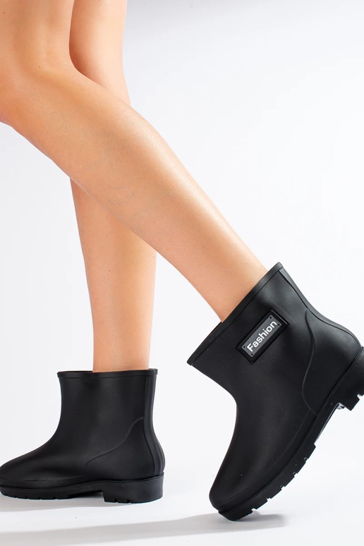 rubberen schoenen Shelovet zwarte kleur