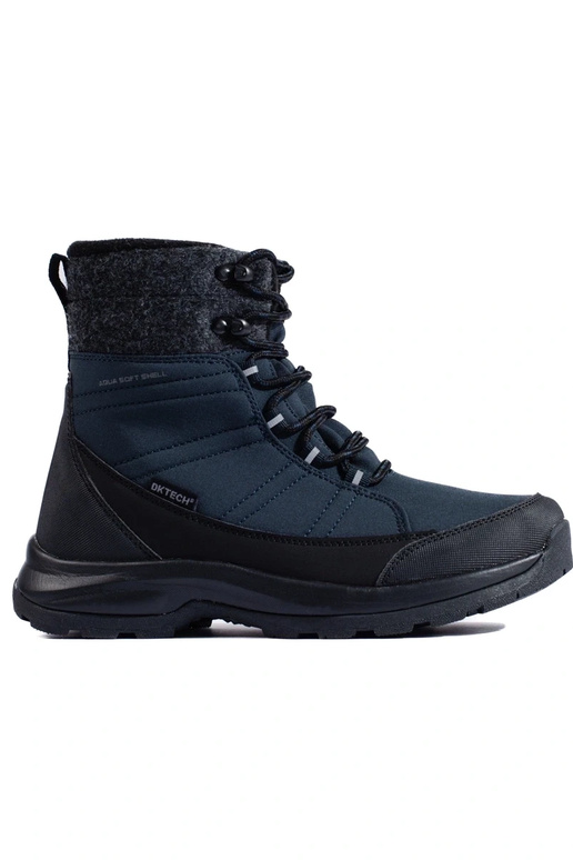 met veters Dames snowboots DK blauwe...