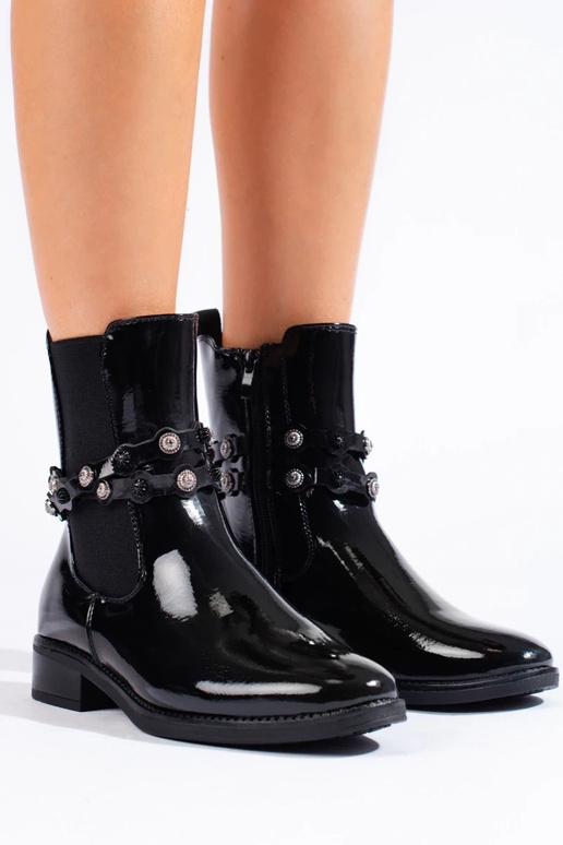 platte damesschoenen met lakeffect,...