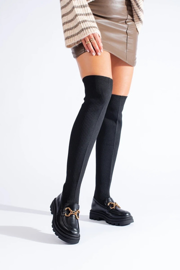 zwarte enkellaarsjes met... 2