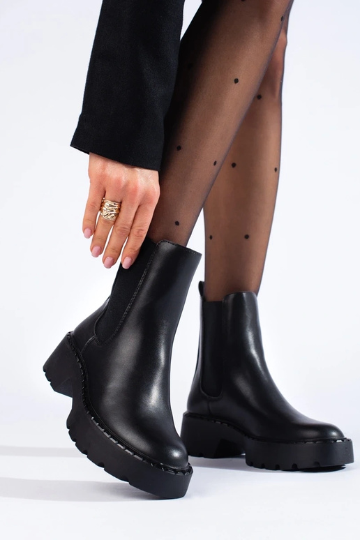 Chelsea-laarzen met plateauzool van... Chelsea-laarzen met plateauzool van...