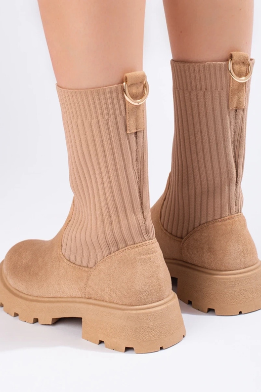 Suède damesschoenen met flexibel...