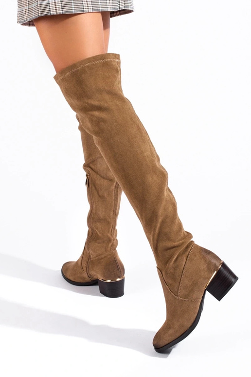 suède laarzen Vinceza beige