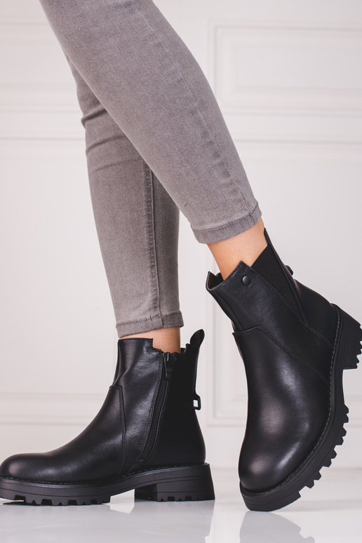 zwarte damesschoenen gemaakt van ecoleer