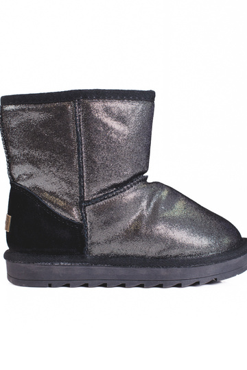 zilveren snowboots voor...