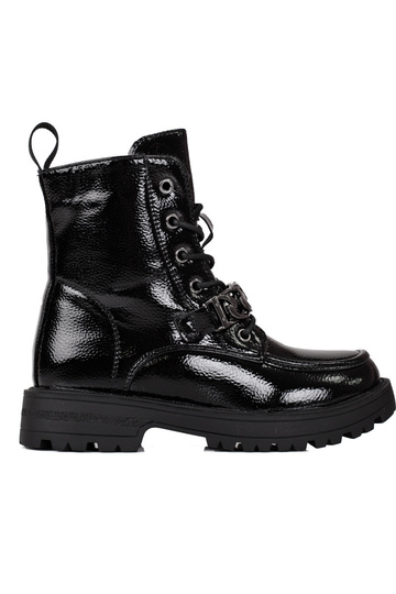 zwarte veterschoenen voor...