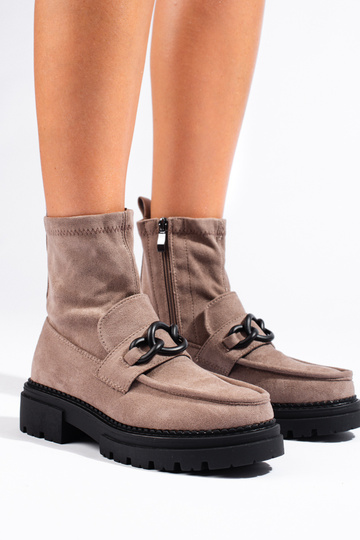 beige platformschoenen voor... 2