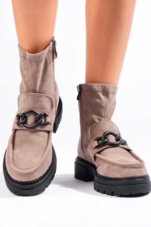 beige platformschoenen voor dames