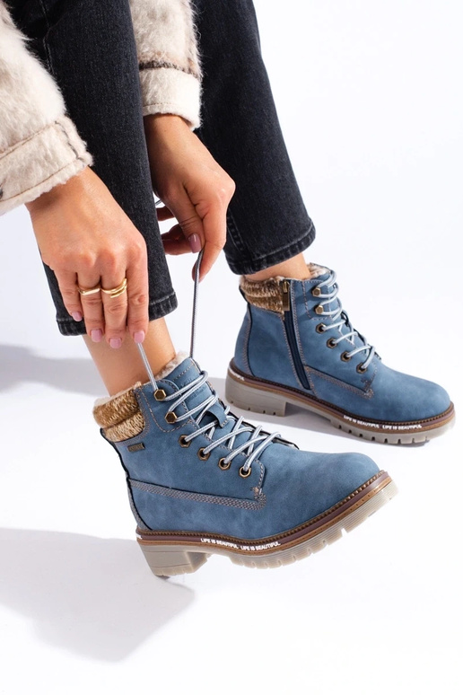 schoenen voor dames blauw van ecoleer