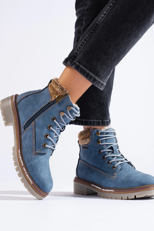 schoenen voor dames blauw van ecoleer