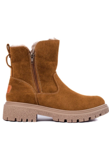 Geïsoleerde bruine suède...