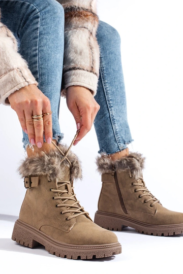 Dameslaarzen met bont in... 2