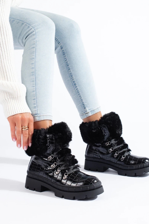 schoenen voor dames met bont in...