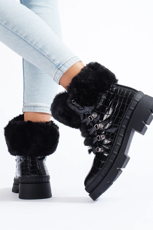 schoenen voor dames met bont in...