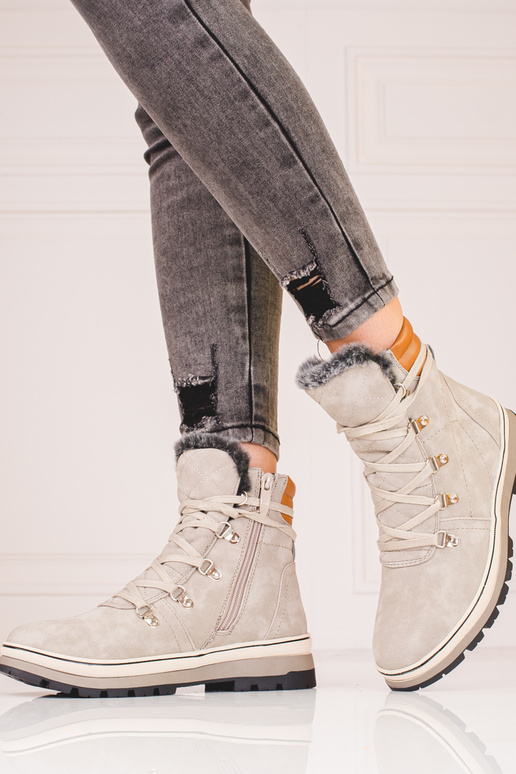 grijze damesschoenen met verwarming...