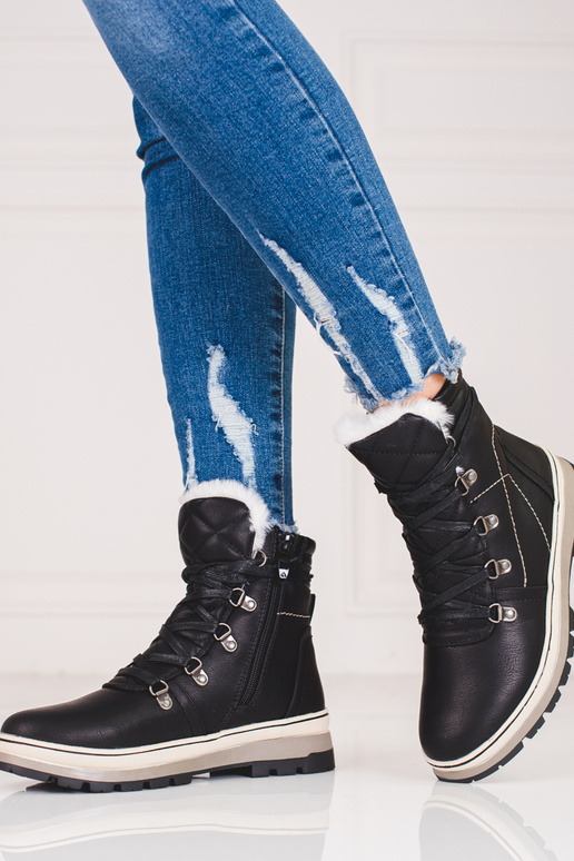 zwarte damesschoenen met verwarming...