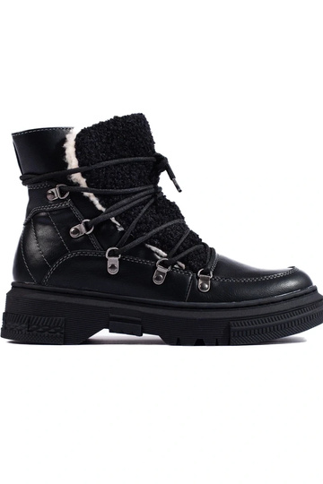 zwarte dames snowboots met...