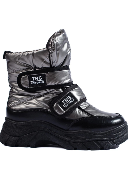 warme dames snowboots Potocki zilver...