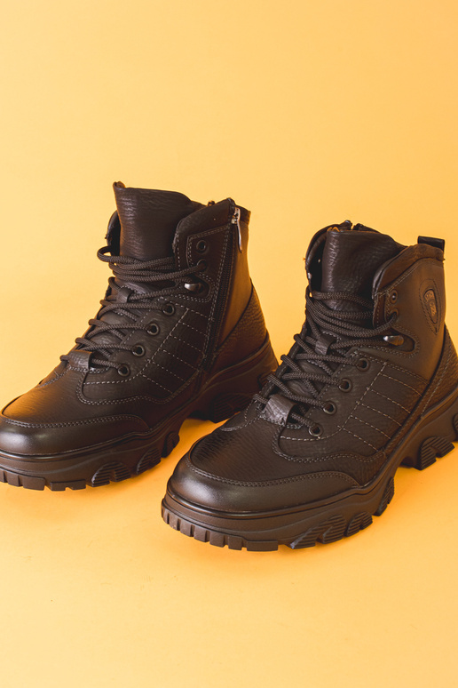 Zwarte winterlaarzen voor mannen