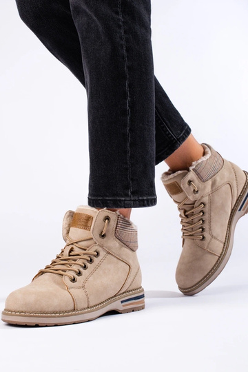 Beige geïsoleerde dameslaarzen 2