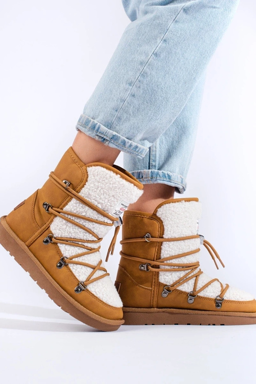 warm camel Dames snowboots