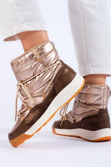 Korte gouden snowboots BIG... 2