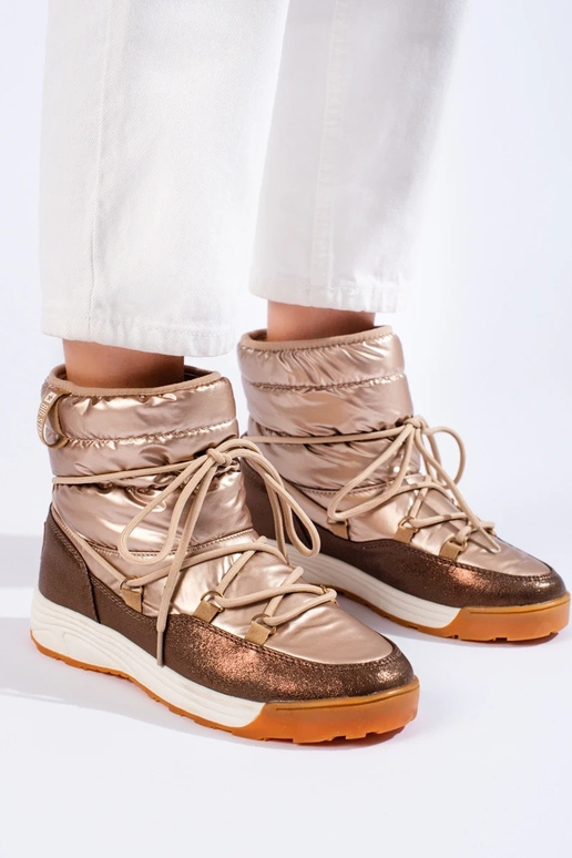 Korte gouden snowboots BIG STAR KK274276