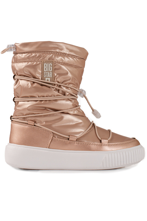 goudkleurige geïsoleerde snowboots...