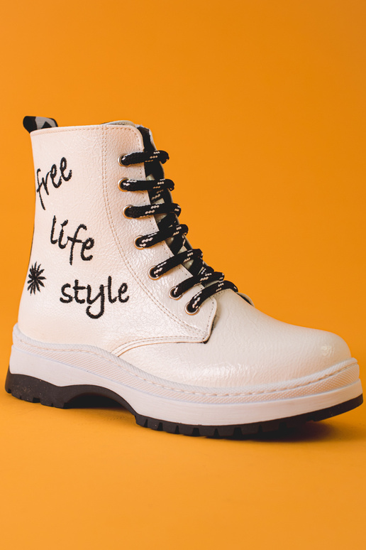 witte schoenen voor meisjes POTOCKI