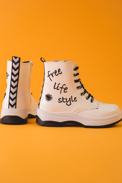 witte schoenen voor meisjes POTOCKI