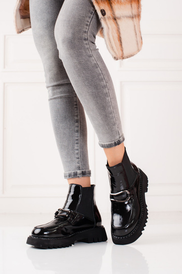 Lakleren damesschoenen met... 2