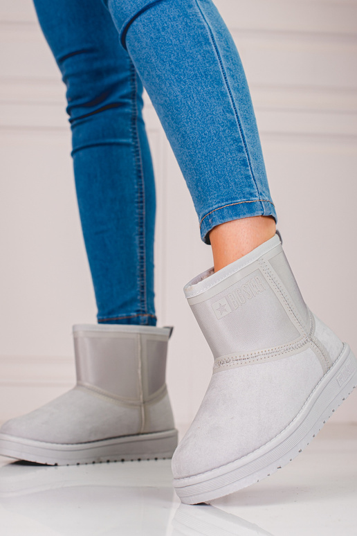 grijze dames snowboots kort Big Star...