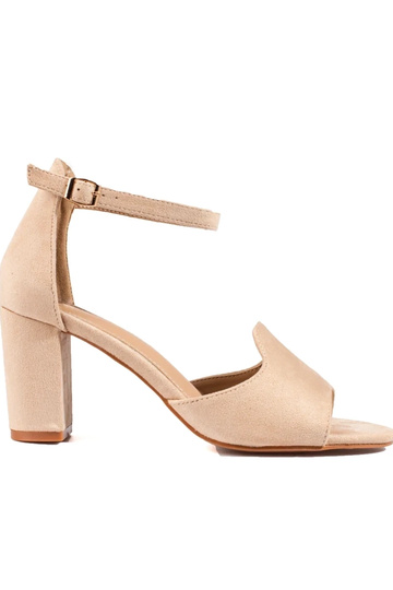 beige sandalen met hak Potocki