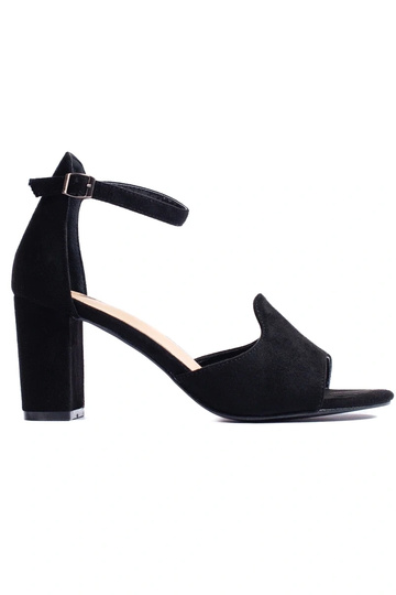 zwarte sandalen met hak van...
