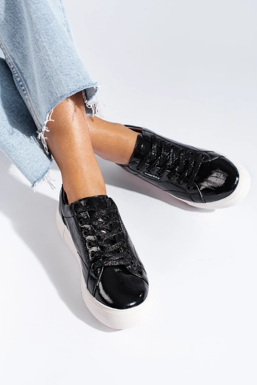 Zwarte leren damesschoenen Vinceza Zwarte leren damesschoenen Vinceza