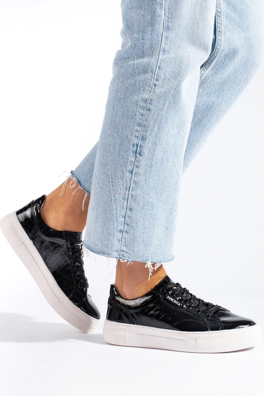 Zwarte leren damesschoenen Vinceza Zwarte leren damesschoenen Vinceza