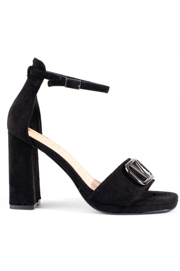 Sandalen met hoge hak in...