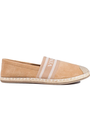 suède espadrille beige Vinceza