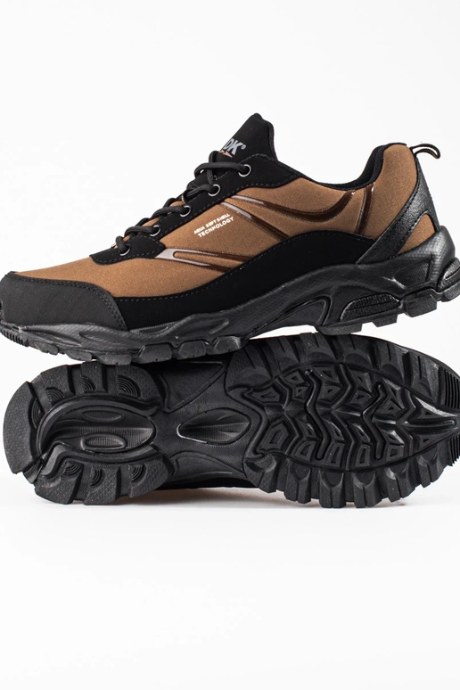 Sportieve herenschoenen in bruine...