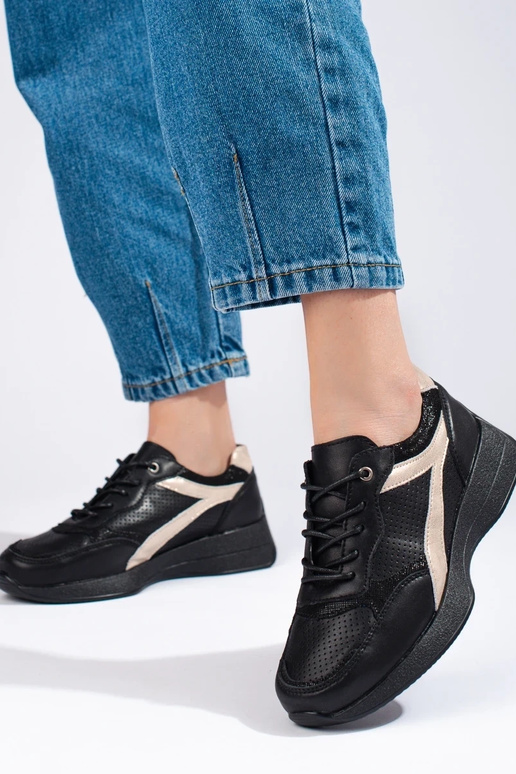 zwarte Sneakers model schoenen met...